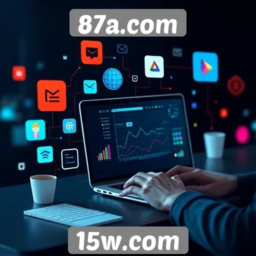 Estratégias de marketing digital no site 87a.com